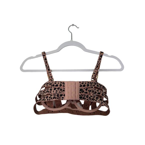Victoria Secret Leopard Print Unlined Strappy Demi Bra - Picture 5 of 6